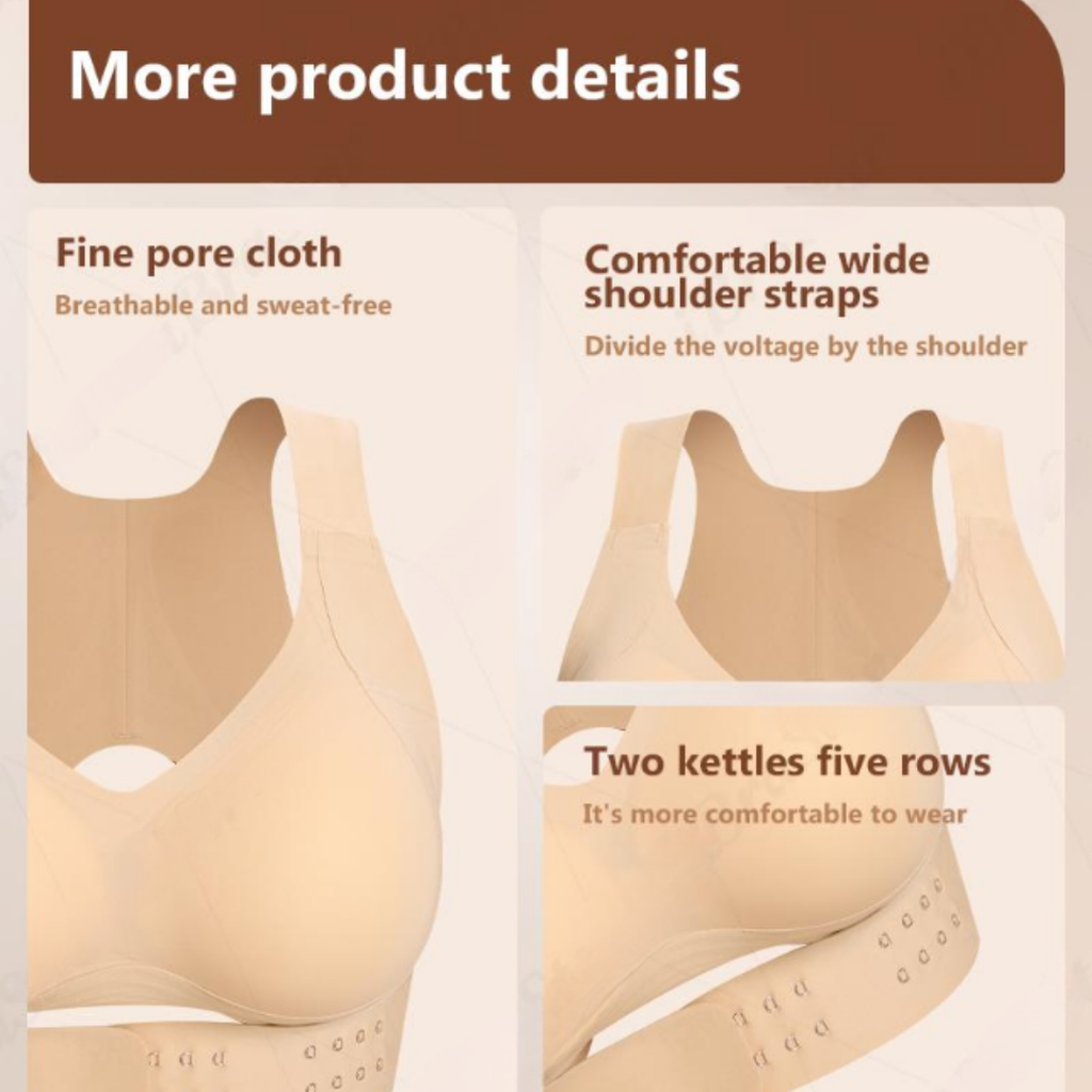 ComfortFit Wireless Posture Bra – All-Day Support & Comfort