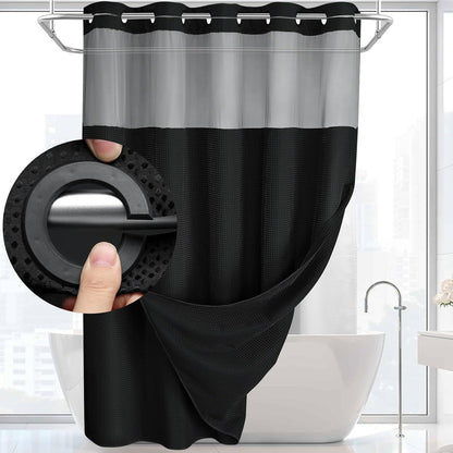 Hookless Snap-In Shower Curtain