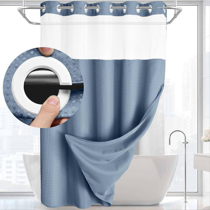 Hookless Snap-In Shower Curtain