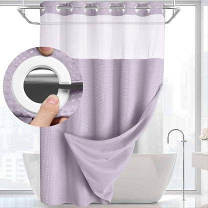 Hookless Snap-In Shower Curtain
